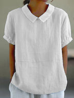 Opal | Blusa Feminina Manga Curta Gola Aberta