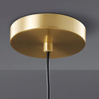 Candeeiro Suspenso de Latão | Mid-Century, 1 Luz, Vidro Leitoso | Calla