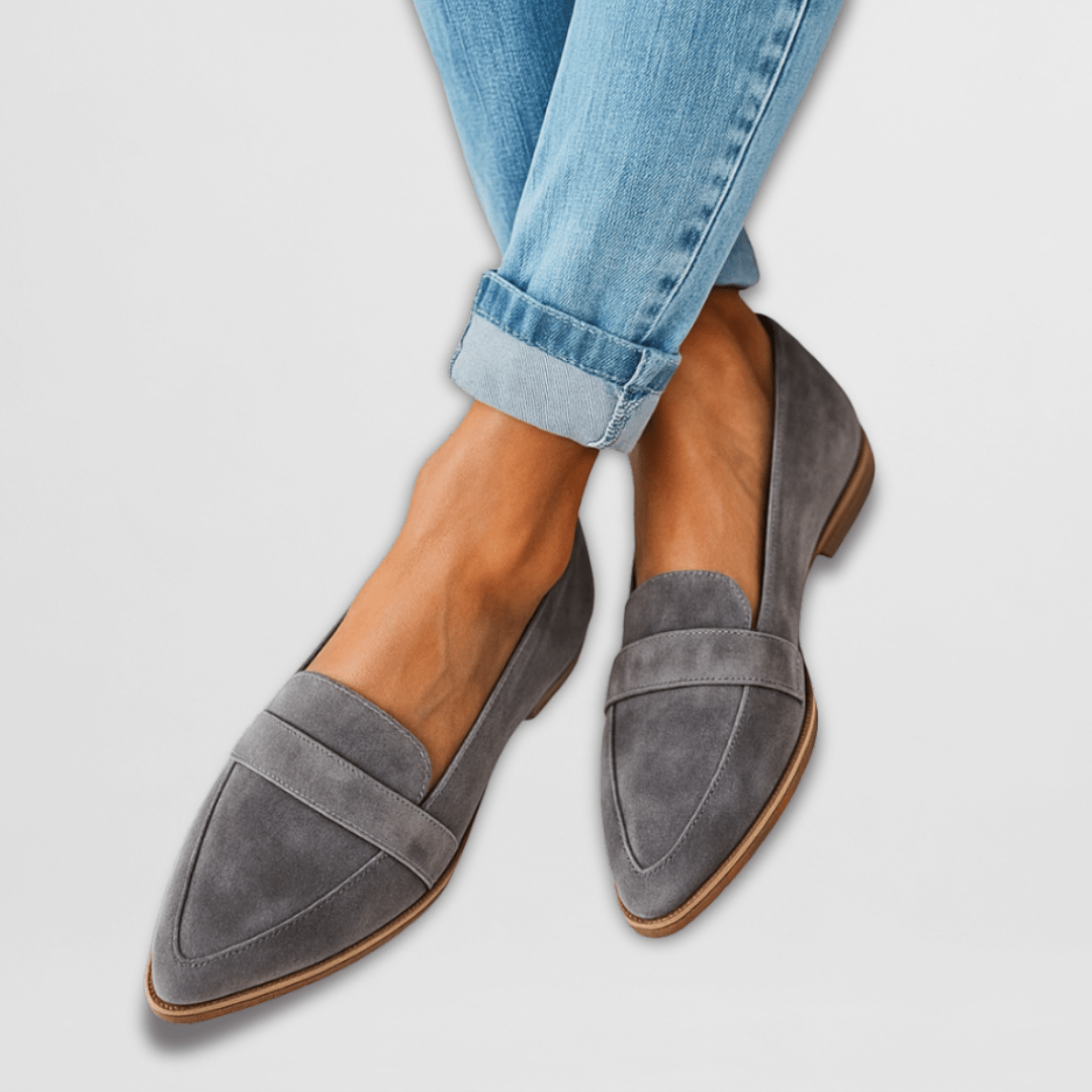 Kestrel | Mocassins Femininos Camurça Ortopédicos