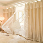Sabine | Cortinas Blackout | Estilo Princesa Francês, 2 Peças | Quarto e Sala