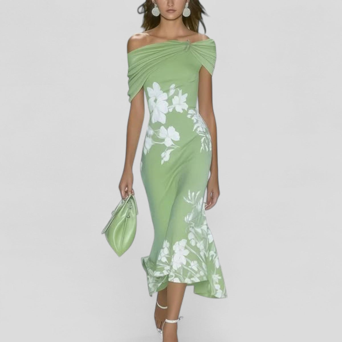 Vera | Vestido Midi Floral Evasê