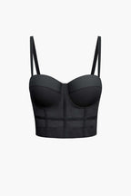 Top de Renda Feminino Bustier com Suporte e Alças Ajustáveis