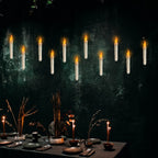 Giselle | Velas LED Flutuantes sem Chama | 12 Unidades com Controlo Remoto | Decoração Natal e Halloween