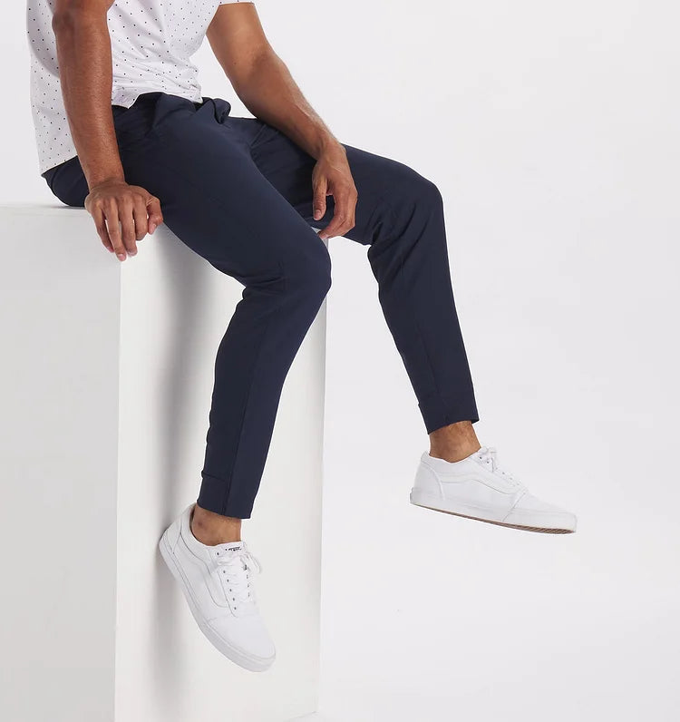 Calças de Fato Masculinas | Tecido Stretch Elástico | Escritório e Lazer