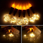 Marlow | Luzes LED para Garrafas | Decoração de Natal e Festas | 10 Peças, A Pilhas