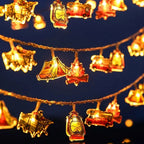 Thea | Luzes de Camping LED | Guirlanda Decorativa com Motivos de Tenda e Caravana | Branco Quente