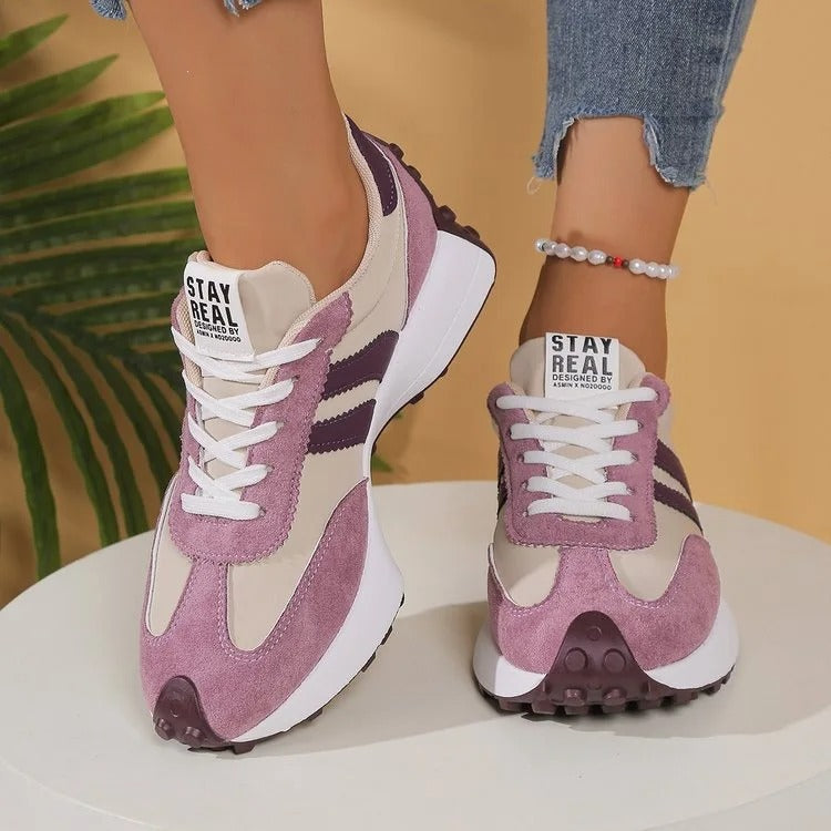 Anouk | Mulher Sneakers Plataforma Chunky Retro com Atacadores