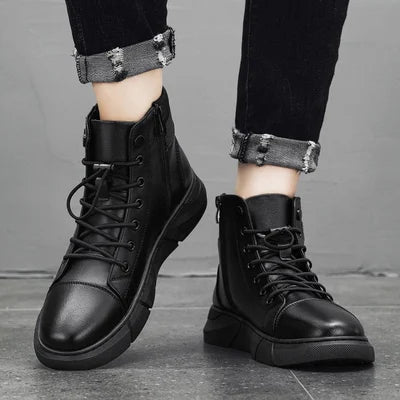 Botas de Pele para Homem | Preto