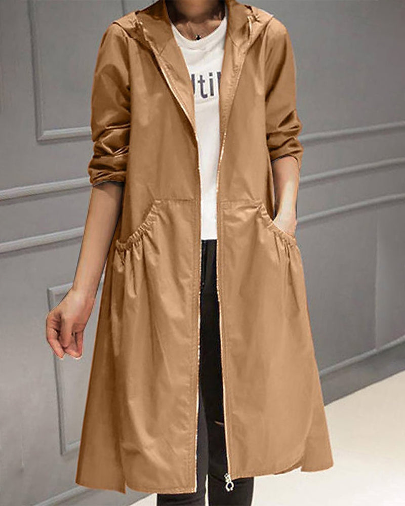 Elsa | Mulher Casaco Trench Coat Ajustado
