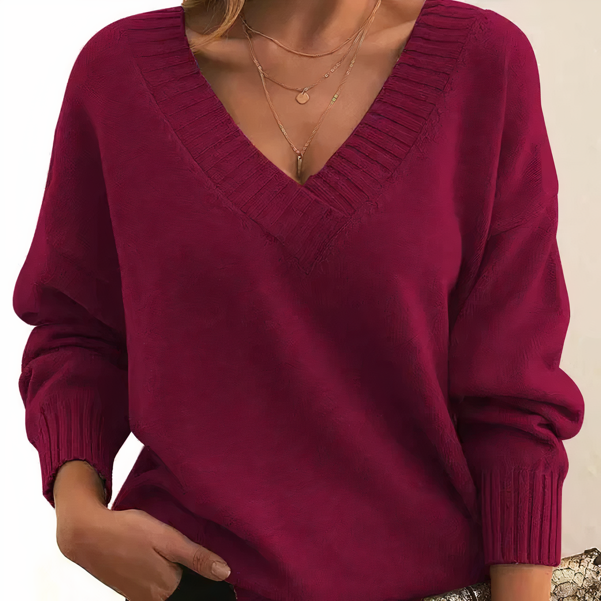 Aria | Mulher Caxemira Camisola Malha