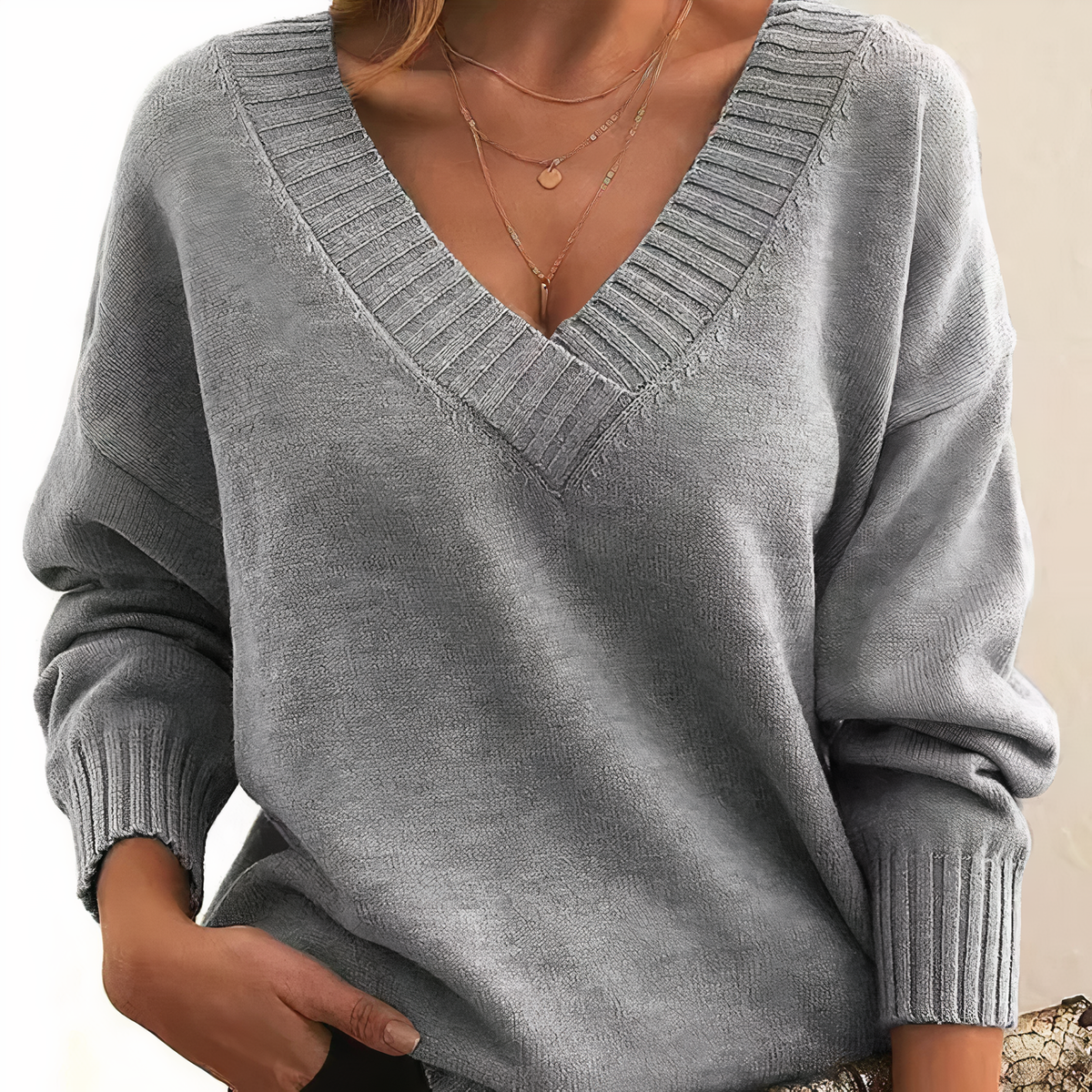 Aria | Mulher Caxemira Camisola Malha