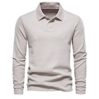Perla | Polo de Malha Masculino Gola Polo Botões