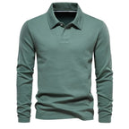 Perla | Polo de Malha Masculino Gola Polo Botões