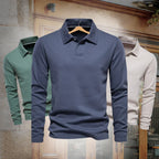 Perla | Polo de Malha Masculino Gola Polo Botões