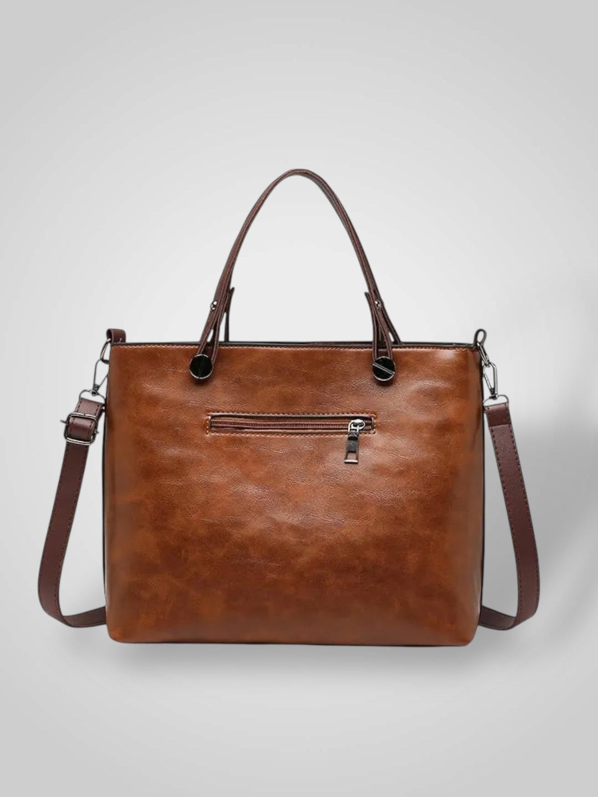Bolsa Tiracolo em Couro com Fecho Magnético