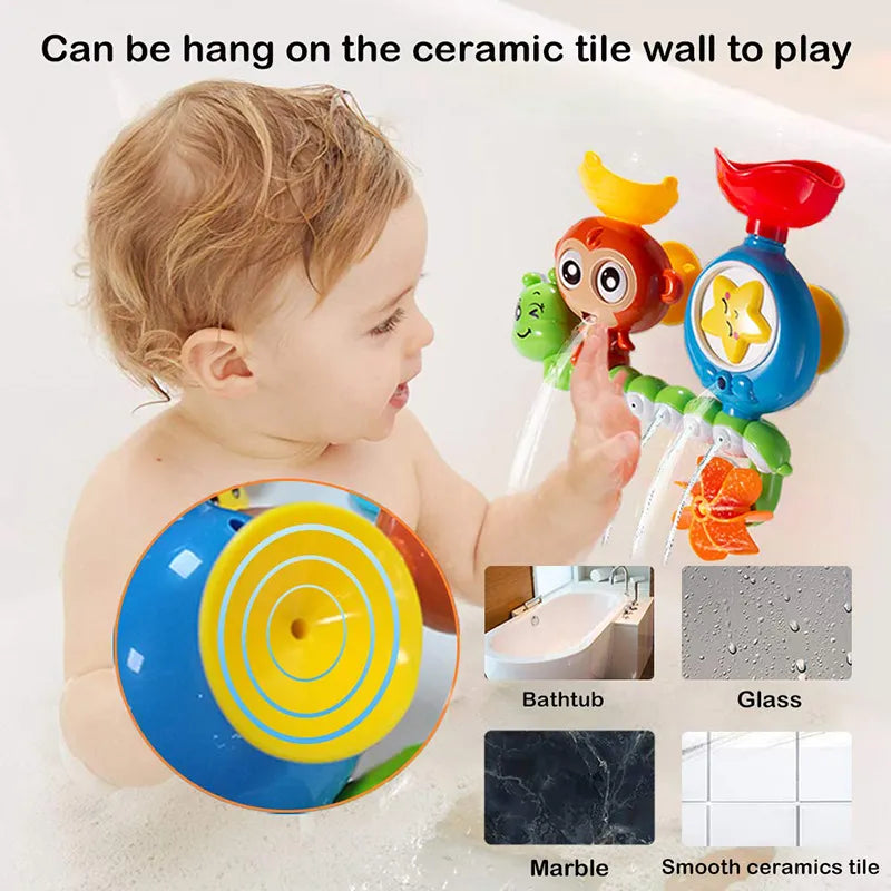 Brinquedo de Banho Infantil | Educativo, Animais, Ventosa | Anouk