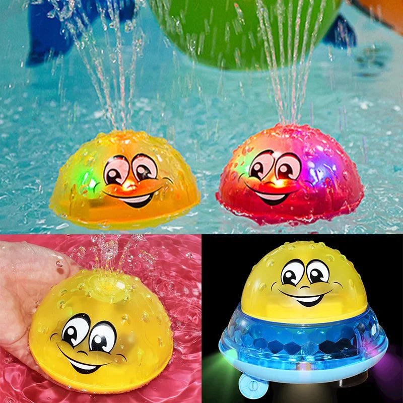 Amara | Bola de Banho LED | Brinquedo de Banho com Jatos de Água e Luzes | Bebés e Crianças