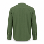 Camisa Masculina Manga Longa Respirável com Botões e Corte Confortável