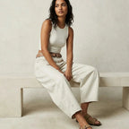 Anouk | Mulher Jeans Baggy Cintura Alta Relaxado