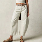 Anouk | Mulher Jeans Baggy Cintura Alta Relaxado