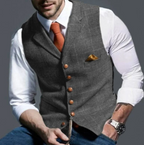 Delphine | Colete Slim Fit Masculino Gola Lapela