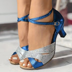Sapatos de Dança Latina Femininos | Sola de Camurça, Salto 5,5cm