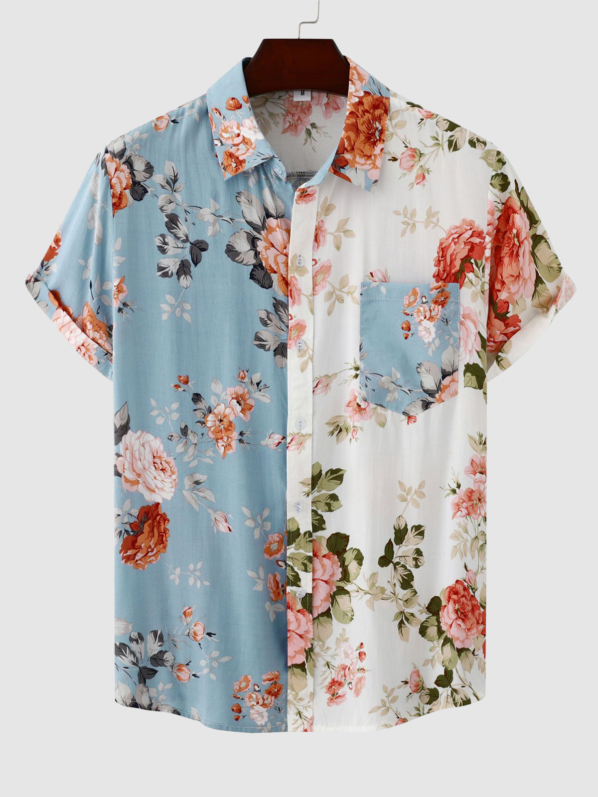 Maeve | Camisa Floral Masculina Manga Curta