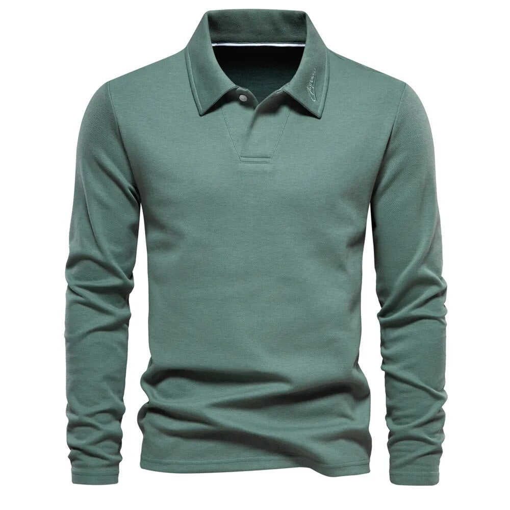 Homem Polo Shirt Confortável