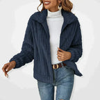 Seraphina | Cardigan Feminino Felpudo Manga Longa Gola Ampla