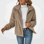Seraphina | Cardigan Feminino Felpudo Manga Longa Gola Ampla