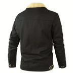 Ondina | Homem Bomber Jacket Forrada Sherpa Botões
