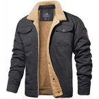 Ondina | Homem Bomber Jacket Forrada Sherpa Botões