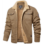 Ondina | Homem Bomber Jacket Forrada Sherpa Botões