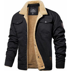Ondina | Homem Bomber Jacket Forrada Sherpa Botões