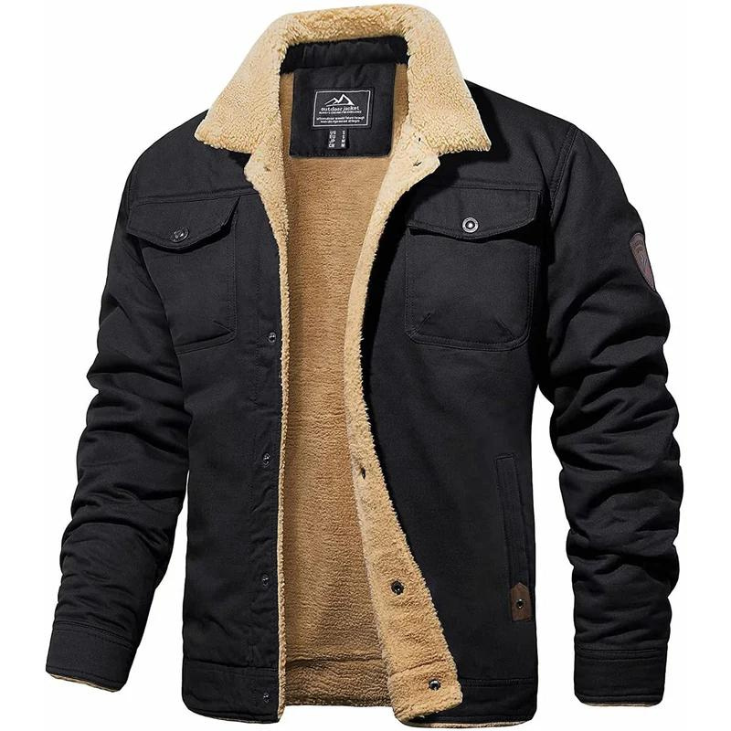 Ondina | Homem Bomber Jacket Forrada Sherpa Botões