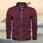 Embla | Homem Bomber Jacket Slim Fit Corta-Vento