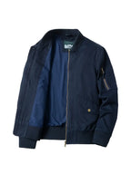 Lyra | Homem Bomber Jacket Leve Corta-Vento com Fecho de Correr