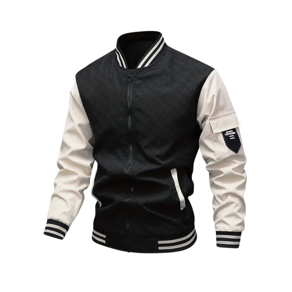 Greta | Homem Bomber Jacket com Fecho de Correr