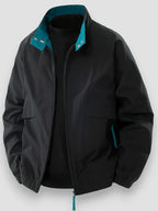 Homem Bomber com Fecho de Correr Fit Largo
