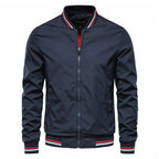Talia | Homem Bomber Jacket Slim Fit com Fecho de Correr