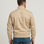 Talia | Homem Bomber Jacket Slim Fit com Fecho de Correr