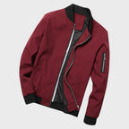 Hazel | Homem Bomber Jacket Leve com Fecho de Correr