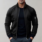 Hazel | Homem Bomber Jacket Leve com Fecho de Correr