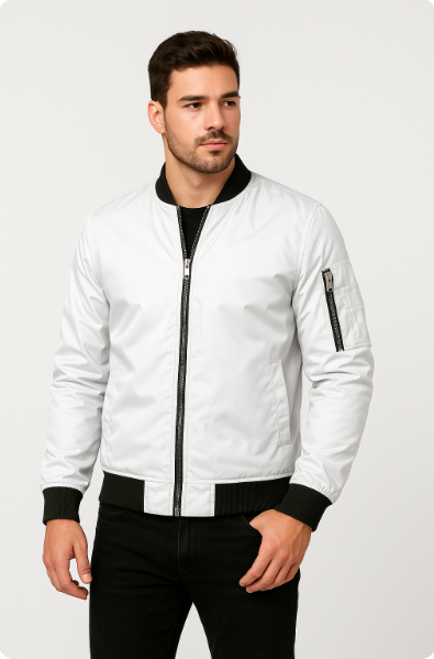 Zara | Homem Bomber Jacket Corta-Vento