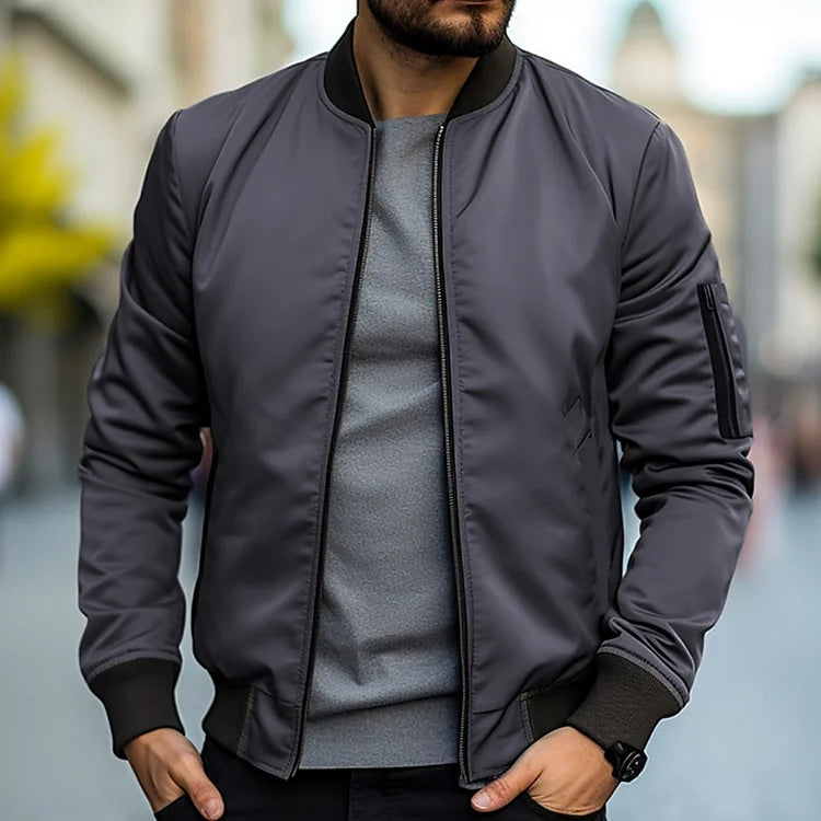 Liora | Jaqueta Bomber Masculina Slim Fit com Zíper