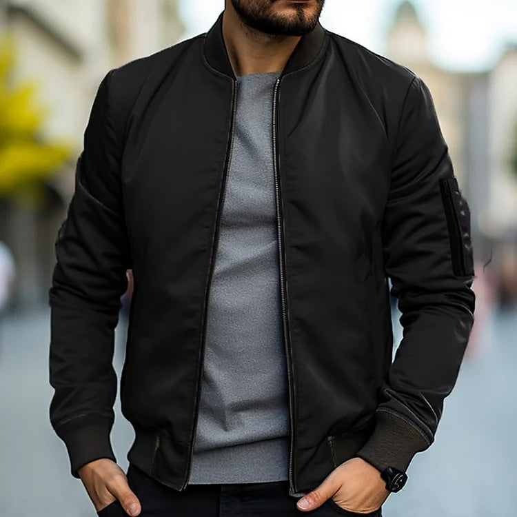 Liora | Jaqueta Bomber Masculina Slim Fit com Zíper