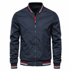 Marlowe | Homem Bomber Jacket Resistente ao Vento com Fecho