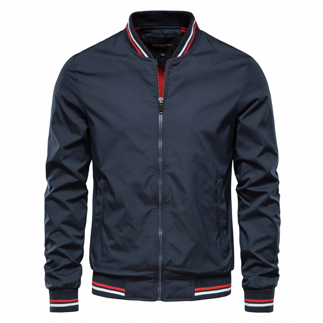 Marlowe | Homem Bomber Jacket Resistente ao Vento com Fecho