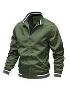 Thea | Homem Bomber Jacket Corta Vento com Fecho