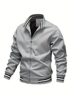 Thea | Homem Bomber Jacket Corta Vento com Fecho